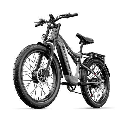 Shengmilo S600 Fat Tire Electric Bike 2000W With Two Motor 48V17.5AH Battery 26 Inch e bike Adult ,Mountain Electric Bicycle