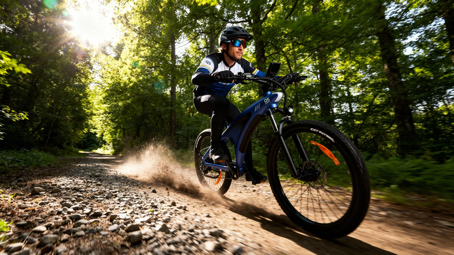 HUANCI Q5 Off-Road Electric Bike - 48V 20AH Battery, 2000W Motor, 93-Mile Max Range - Adult E-Bike